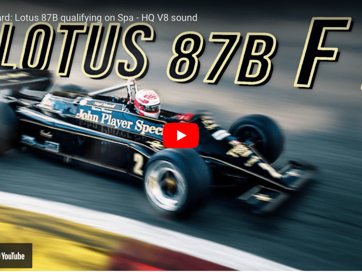 Video: Spectacular Lotus 87B Spa on-board