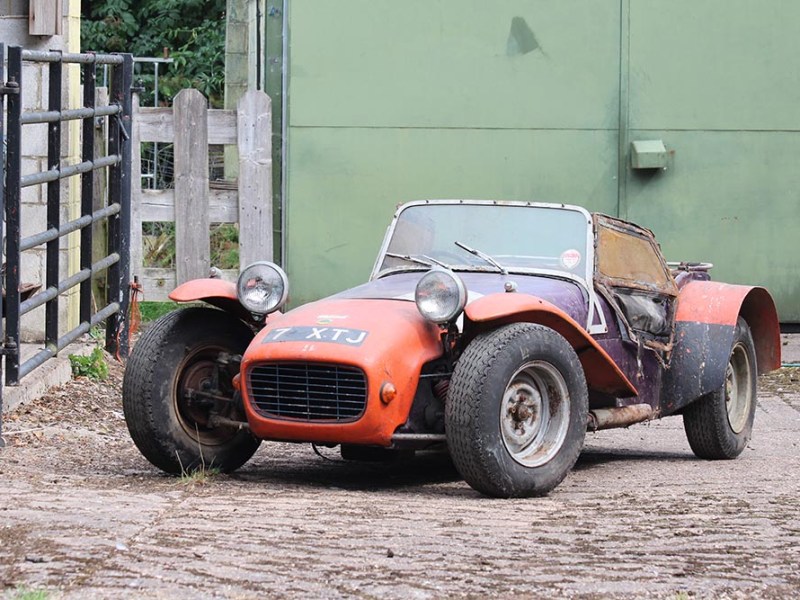 Psychedelic Lotus Seven barn find at rest since 1972