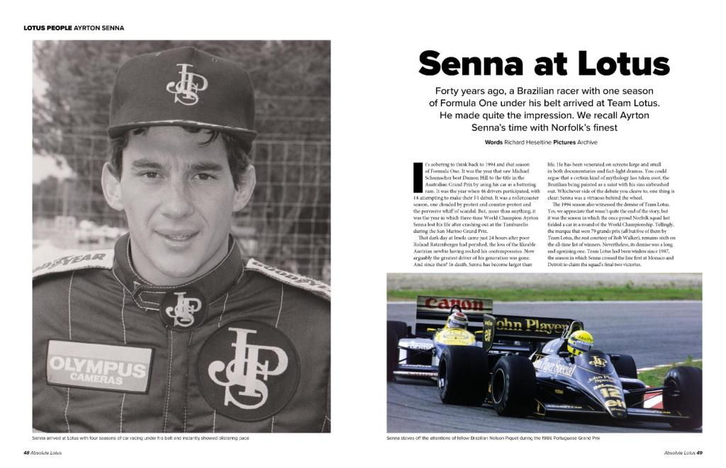 Ayrton Senna at Team Lotus